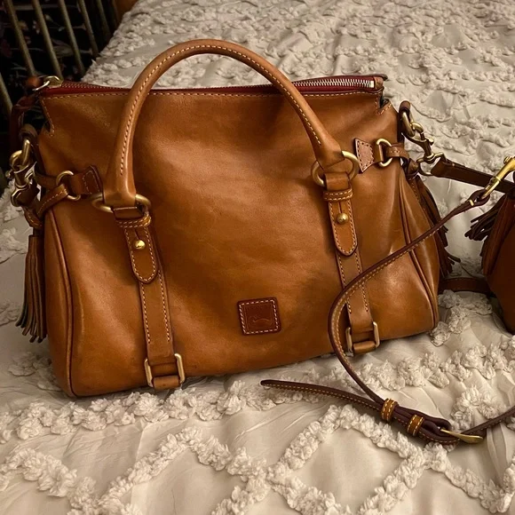 Dooney & Bourke Florentine Leather Satchel - Picture 3 of 7